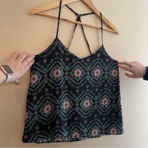 Hollister Women's Medium Multi Colored Camisole Y Back Made in India GUC #575